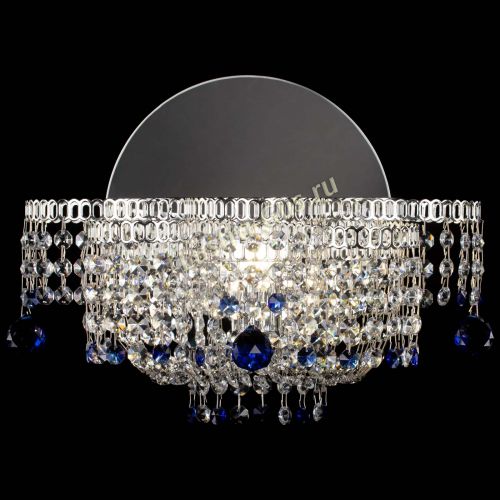 Бра Камелия шар синяя в Химках Гусь Хрустальный