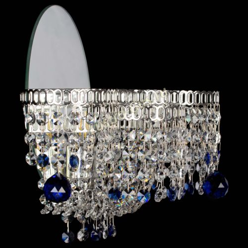 Бра Камелия шар синяя в Химках Гусь Хрустальный