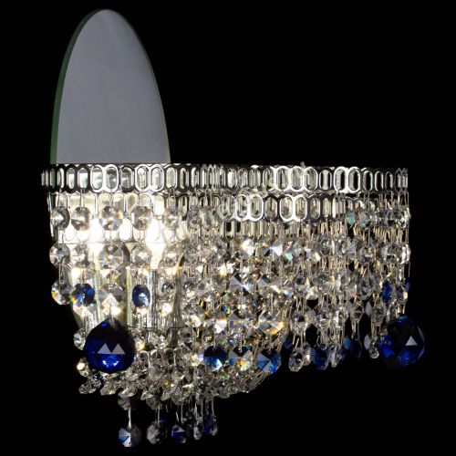 Бра Камелия шар синяя в Химках Гусь Хрустальный