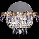 Бра Камея Флора фиолетовая в Химках