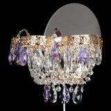 Бра Камея Флора фиолетовая в Химках