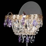 Бра Камея Флора фиолетовая в Химках