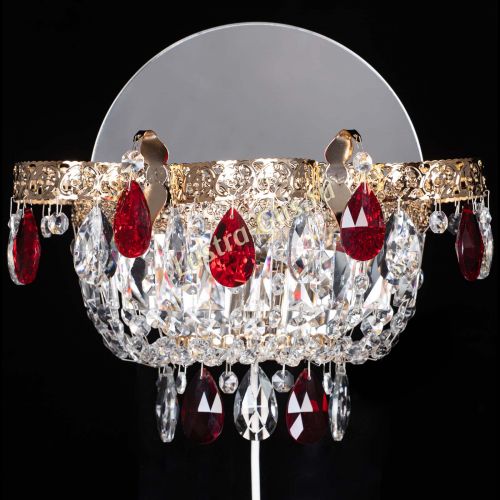 Бра Камея Флора красная в Химках Бра Камея Флора красная в Химках