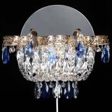 Бра Камея Флора синяя в Химках