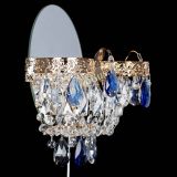 Бра Камея Флора синяя в Химках