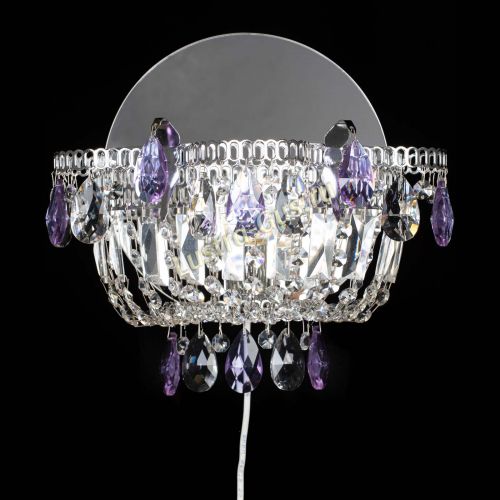 Бра Камея фиолетовая в Химках Гусь Хрустальный