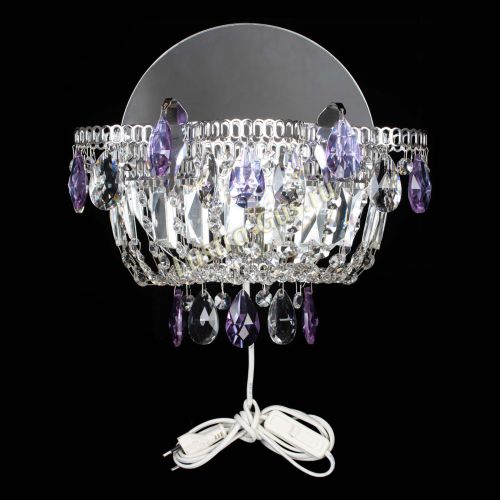 Бра Камея фиолетовая в Химках Гусь Хрустальный