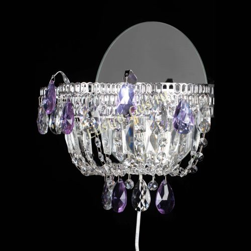 Бра Камея фиолетовая в Химках Гусь Хрустальный