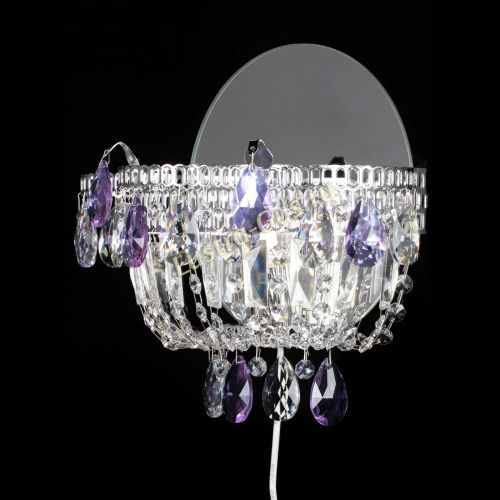 Бра Камея фиолетовая в Химках Гусь Хрустальный