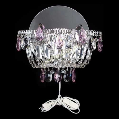 Бра Камея розовая в Химках Гусь Хрустальный