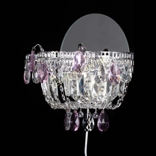 Бра Камея розовая в Химках Гусь Хрустальный