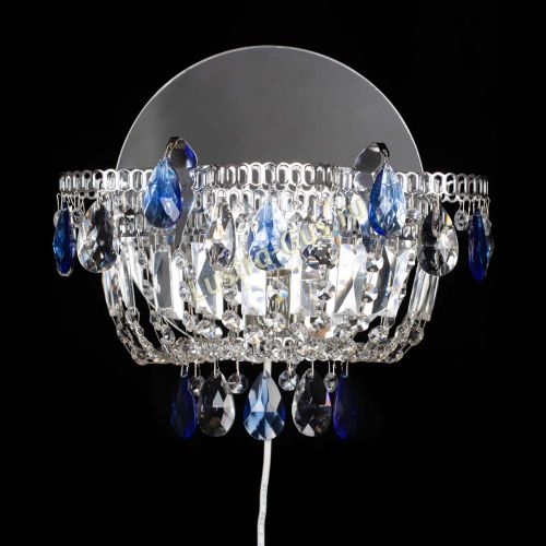 Бра Камея синяя в Химках Гусь Хрустальный