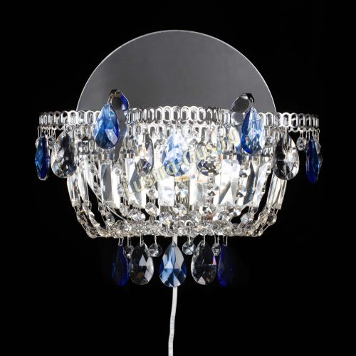 Бра Камея синяя в Химках Гусь Хрустальный