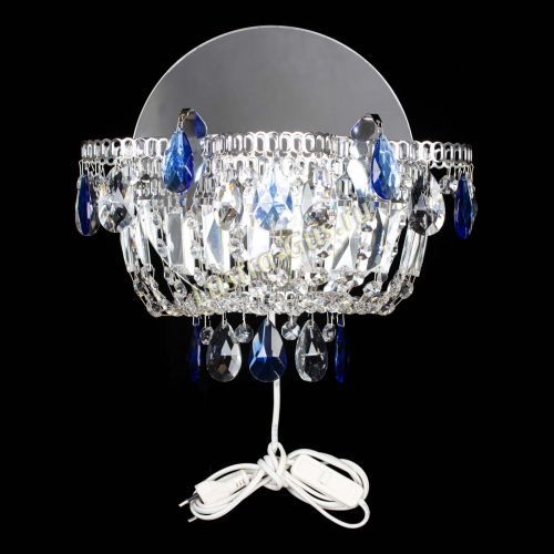 Бра Камея синяя в Химках Гусь Хрустальный