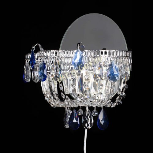 Бра Камея синяя в Химках Гусь Хрустальный