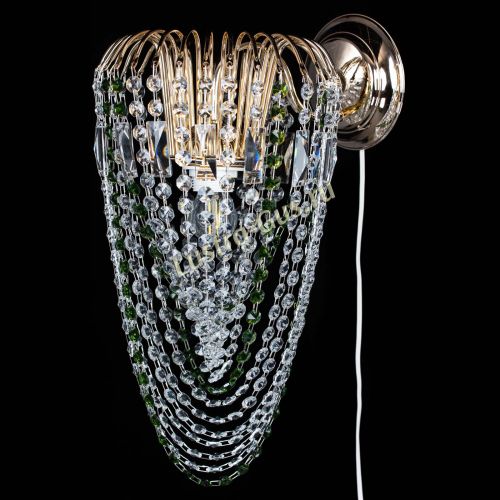 Бра Каскад Водоворот зеленая в Химках Гусь Хрустальный