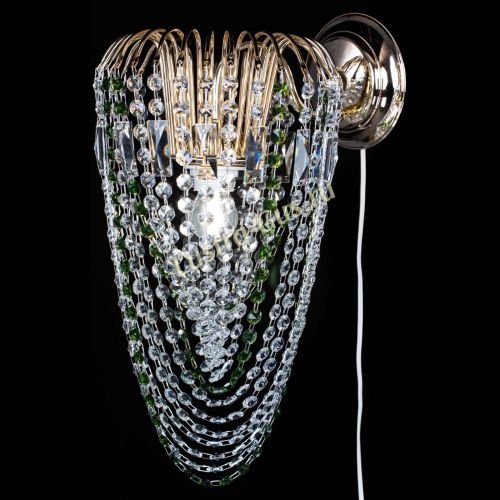 Бра Каскад Водоворот зеленая в Химках Гусь Хрустальный