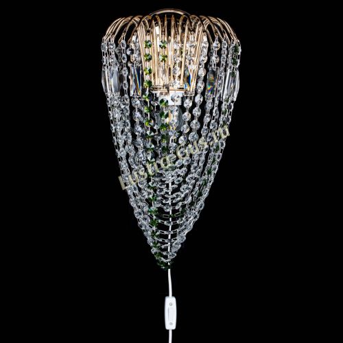 Бра Каскад Водоворот зеленая в Химках Гусь Хрустальный