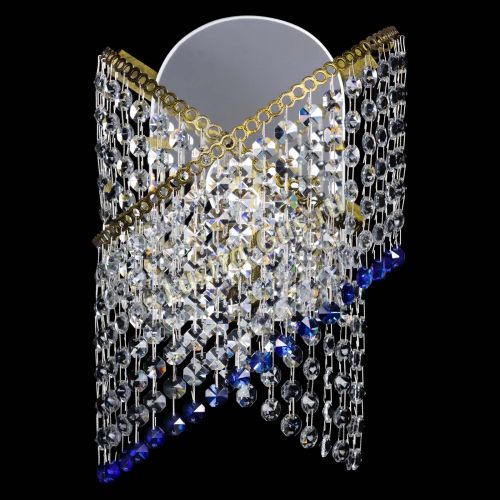 Бра Космея №1 синяя под бронзу в Химках Гусь Хрустальный