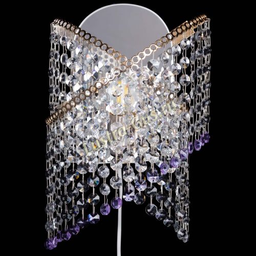 Бра Космея №1 фиолетовая в Химках Гусь Хрустальный