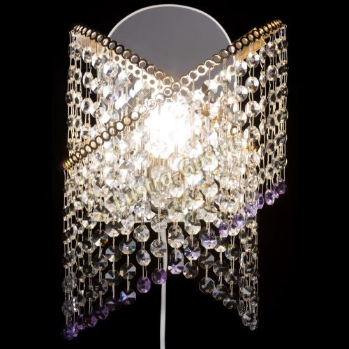 Бра Космея №1 фиолетовая в Химках Гусь Хрустальный
