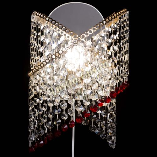 Бра Космея №1 красная в Химках Гусь Хрустальный