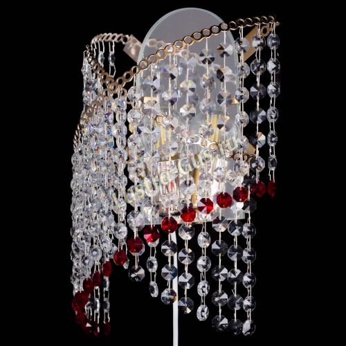 Бра Космея №1 красная в Химках Гусь Хрустальный