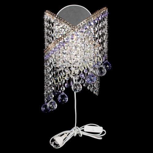 Бра Космея №3 фиолетовая в Химках Гусь Хрустальный
