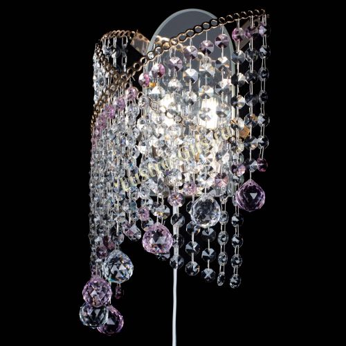 Бра Космея №3 розовая в Химках Гусь Хрустальный