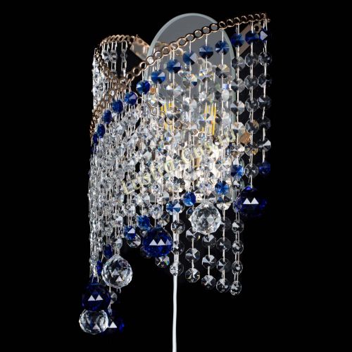 Бра Космея №3 синяя в Химках Гусь Хрустальный