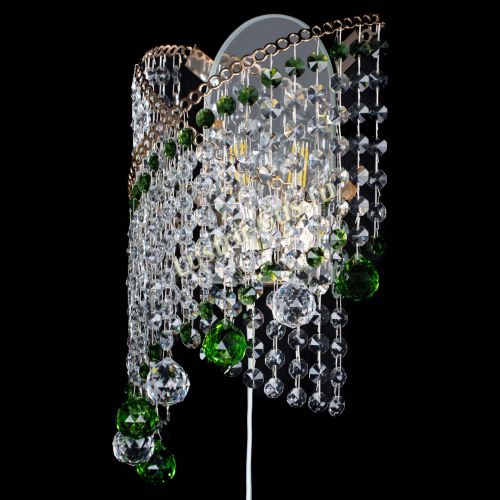 Бра Космея №3 зеленая в Химках Гусь Хрустальный