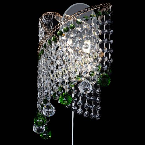 Бра Космея №3 зеленая в Химках Гусь Хрустальный