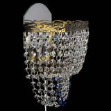 Бра Квадрат №2 под бронзу Синяя в Химках