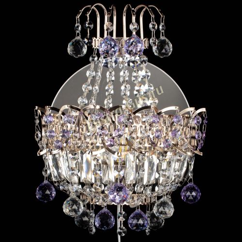 Бра Ника шар фиолетовая в Химках Гусь Хрустальный