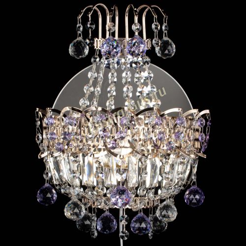 Бра Ника шар фиолетовая в Химках Гусь Хрустальный