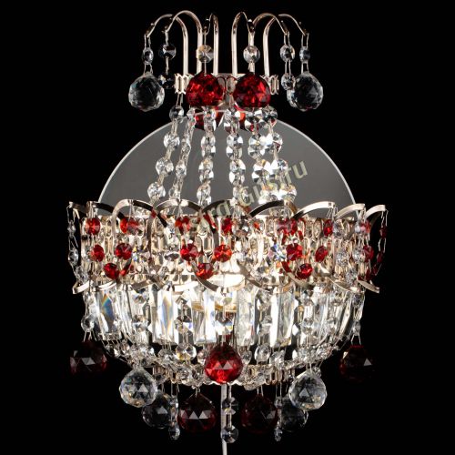 Бра Ника шар красная в Химках Гусь Хрустальный
