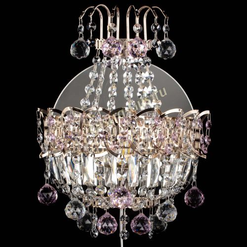 Бра Ника шар розовая в Химках Гусь Хрустальный