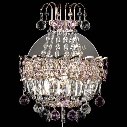 Бра Ника шар розовая в Химках Гусь Хрустальный