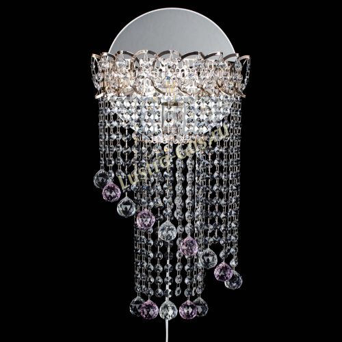 Бра Омега №1 розовая в Химках Гусь Хрустальный