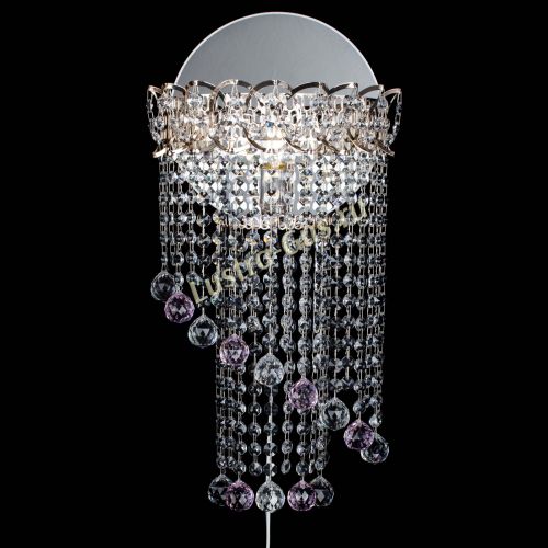 Бра Омега №1 розовая в Химках Гусь Хрустальный