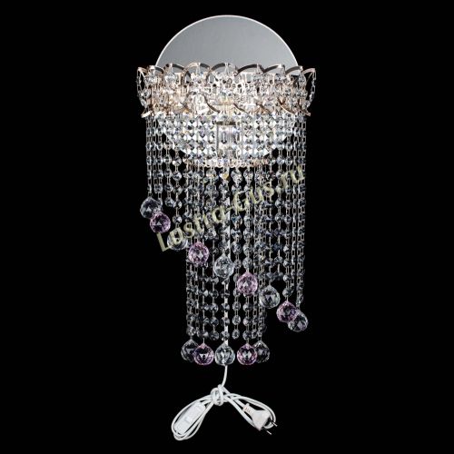 Бра Омега №1 розовая в Химках Гусь Хрустальный