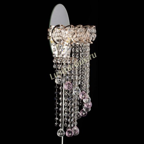 Бра Омега №1 розовая в Химках Гусь Хрустальный