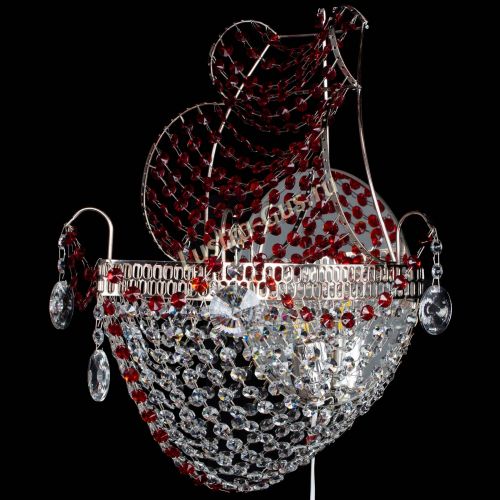 Бра Парусник №1 красная в Химках Гусь Хрустальный