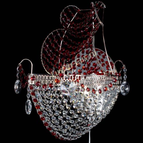 Бра Парусник №1 красная в Химках Гусь Хрустальный