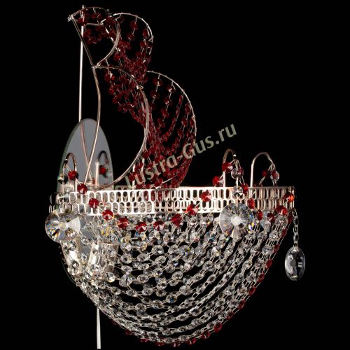 Бра Парусник №1 красная в Химках Гусь Хрустальный