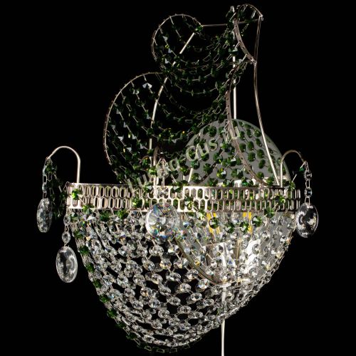 Бра Парусник №1 зеленая в Химках Гусь Хрустальный