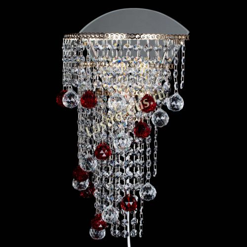 Бра Пирамида №3 красная в Химках Гусь Хрустальный