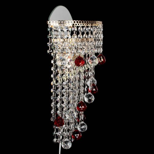 Бра Пирамида №3 красная в Химках Гусь Хрустальный