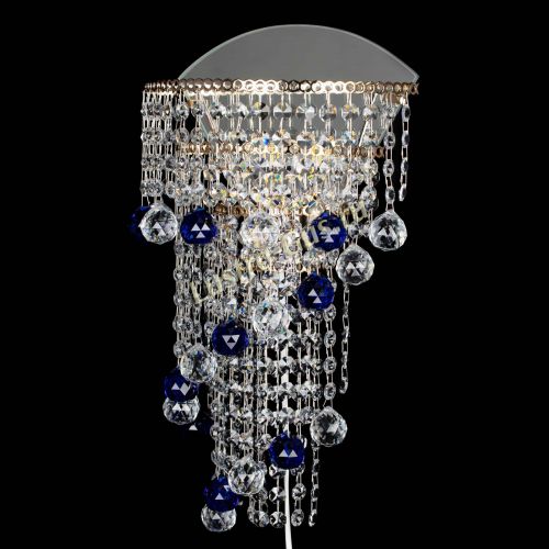 Бра Пирамида №3 синяя в Химках Гусь Хрустальный