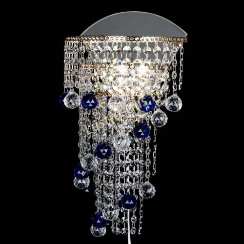 Бра Пирамида №3 синяя в Химках Гусь Хрустальный